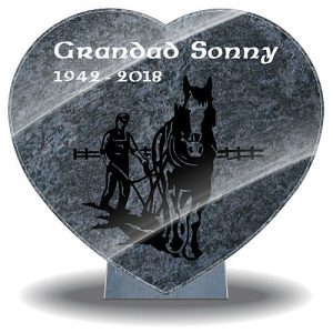 Grandad memorial gifts with horse and farmer