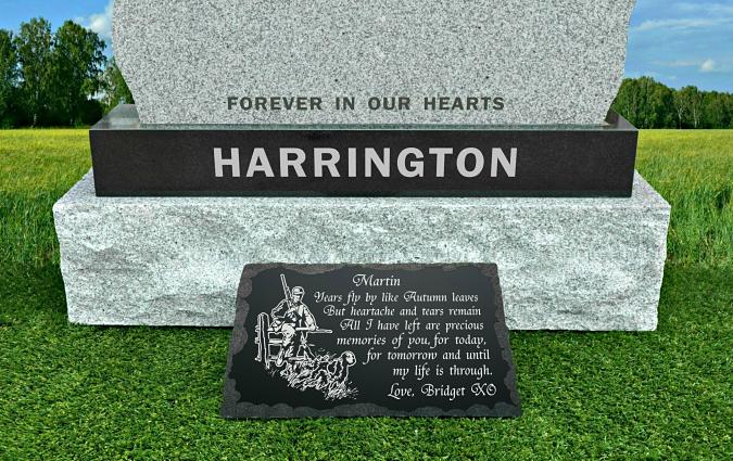 6x12, Rose Memorial plaques for outdoors Personalized Memorial Granite Stone Cemetery headstones，Grave marker，Memorial stones for loved ones Headstones For Graves，Garden memorial stones 