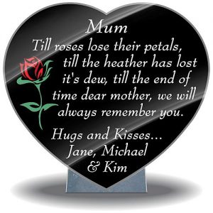 Mum Memorial Plaques made from Granite