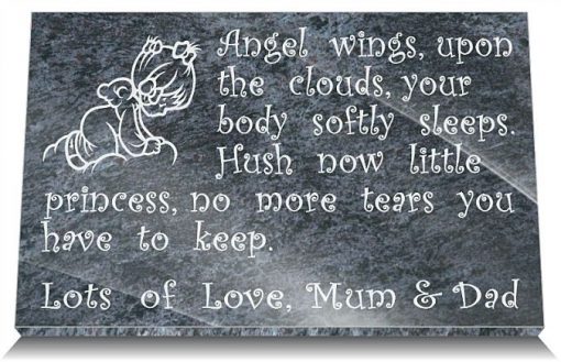 infant burial plaque with angel Best online reviews