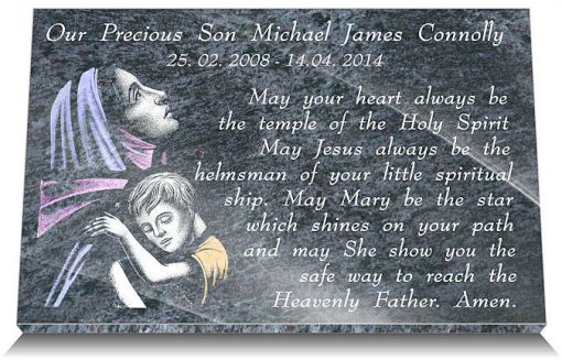 Catholic Memorial plaque for loss of son best reviews online