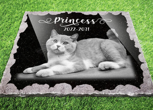 Personalised Cat Memorial Plaque for Gardens in Ireland and the UK