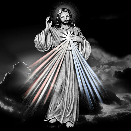 Divine Mercy Laser-engraved