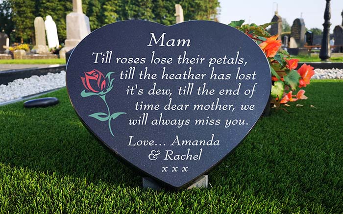 ideas of what to put on a memorial plaque for a mother
