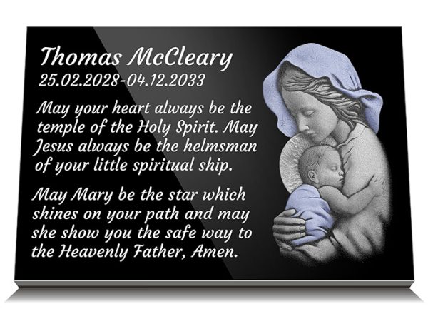Our Lady Grave Plaques for Babies